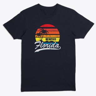 Memphis Florida Palm Tree Sunset Premium T-Shirt