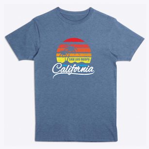 San Luis Obispo California Palm Tree Sunset Premium T-Shirt