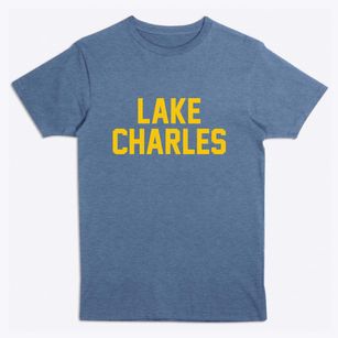Lake Charles Louisiana Classic Block Premium T-Shirt