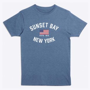 Sunset Bay New York Patriot Premium T-Shirt