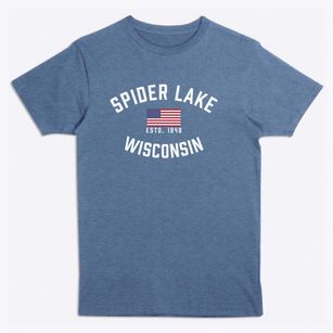 Spider Lake Wisconsin Patriot Premium T-Shirt