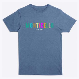 Monticello Indiana Color Pop Premium T-Shirt