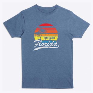 Pineland Florida Palm Tree Sunset Premium T-Shirt