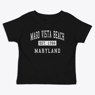 Mago Vista Beach Maryland Classic Established Toddler T-Shirt