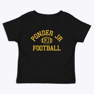 Ponder Jr High School Classic Football Toddler T-Shirt