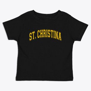 Saint Christina Varsity Arch Toddler T-Shirt