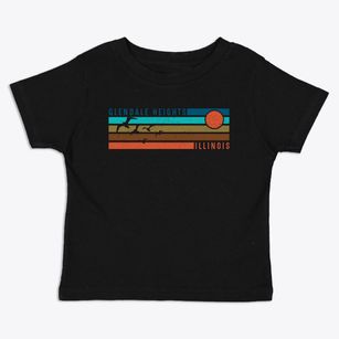 Glendale Heights Illinois Blissful Sunset Toddler T-Shirt