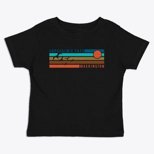 Snoqualmie Pass Washington Blissful Sunset Toddler T-Shirt
