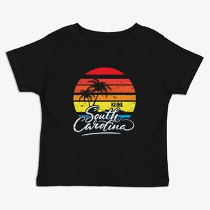 Kline South Carolina Palm Tree Sunset Toddler T-Shirt