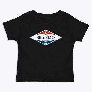Folly Beach South Carolina Diamond Star Toddler T-Shirt