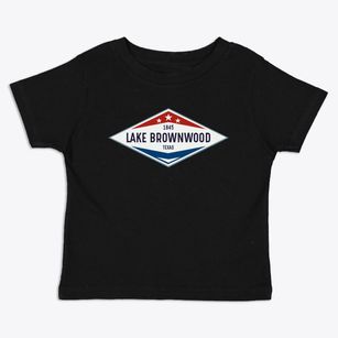 Lake Brownwood Texas Diamond Star Toddler T-Shirt