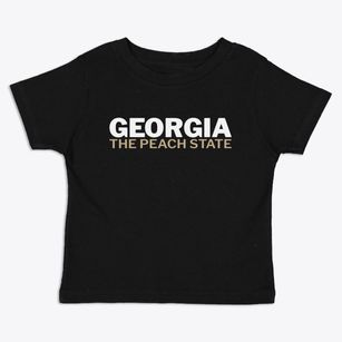  Georgia White and Gold Toddler T-Shirt