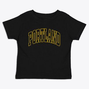 Portland Iowa Trendy Block Toddler T-Shirt