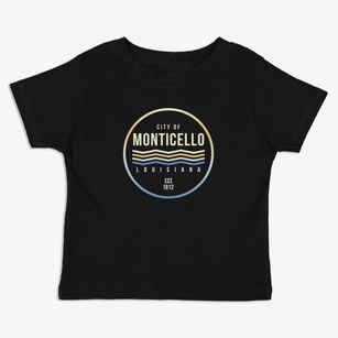 Monticello Louisiana Color Fade Toddler T-Shirt