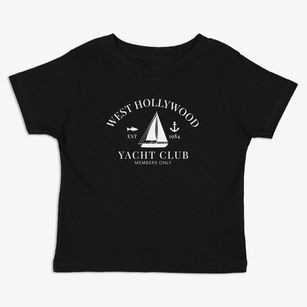 West Hollywood California Yacht Club Toddler T-Shirt