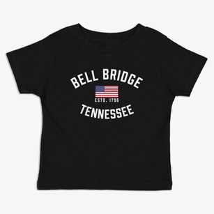 Bell Bridge Tennessee Patriot Toddler T-Shirt