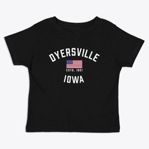 Dyersville Iowa Patriot Toddler T-Shirt