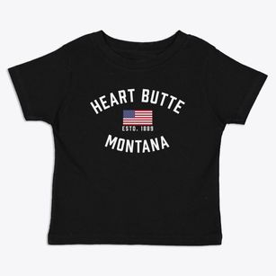 Heart Butte Montana Patriot Toddler T-Shirt