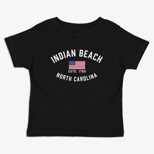 Indian Beach North Carolina Patriot Toddler T-Shirt