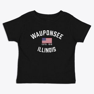 Wauponsee Illinois Patriot Toddler T-Shirt