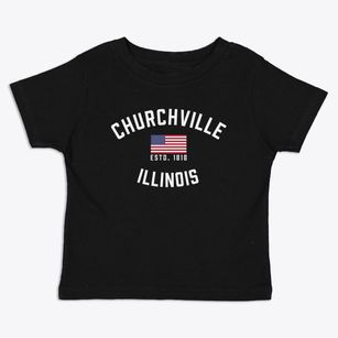 Churchville Illinois Patriot Toddler T-Shirt