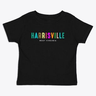Harrisville West Virginia Color Pop Toddler T-Shirt