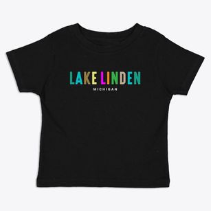 Lake Linden Michigan Color Pop Toddler T-Shirt