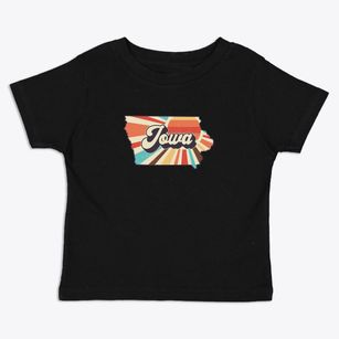  Iowa Retro Art Toddler T-Shirt