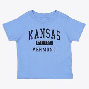 Kansas Vermont Classic Established Toddler T-Shirt