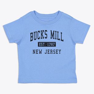 Bucks Mill New Jersey Classic Established Toddler T-Shirt