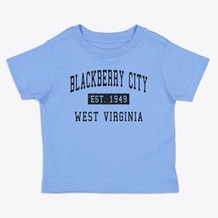 Blackberry City West Virginia Classic Established Toddler T-Shirt