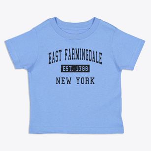 East Farmingdale New York Classic Established Toddler T-Shirt