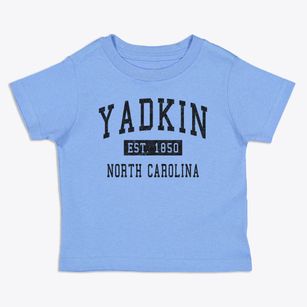 Yadkin North Carolina Classic Established Toddler T-Shirt