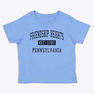 Friendship Heights Pennsylvania Classic Established Toddler T-Shirt