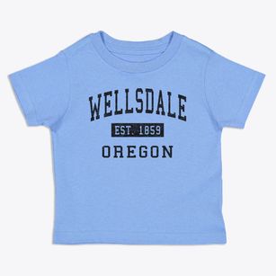 Wellsdale Oregon Classic Established Toddler T-Shirt
