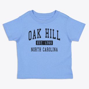 Oak Hill North Carolina Classic Established Toddler T-Shirt