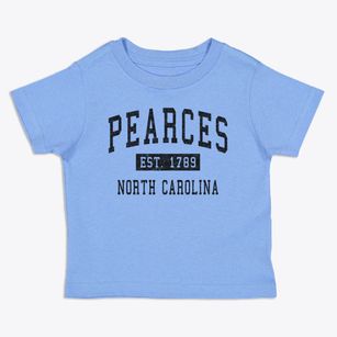Pearces North Carolina Classic Established Toddler T-Shirt