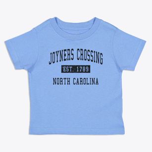 Joyners Crossing North Carolina Classic Established Toddler T-Shirt