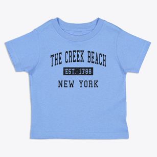The Creek Beach New York Classic Established Toddler T-Shirt
