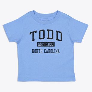 Todd North Carolina Classic Established Toddler T-Shirt