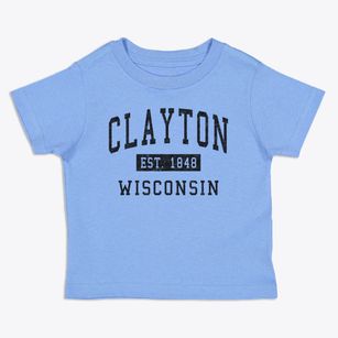 Clayton Wisconsin Classic Established Toddler T-Shirt