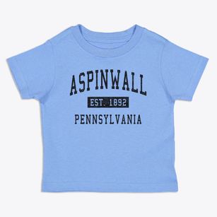 Aspinwall Pennsylvania Classic Established Toddler T-Shirt