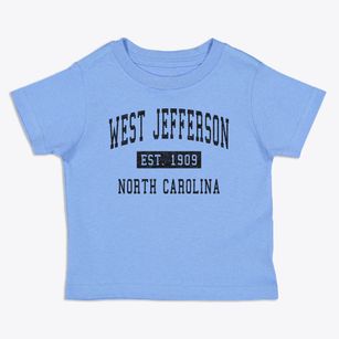 West Jefferson North Carolina Classic Established Toddler T-Shirt