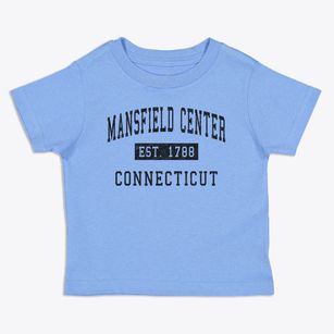 Mansfield Center Connecticut Classic Established Toddler T-Shirt