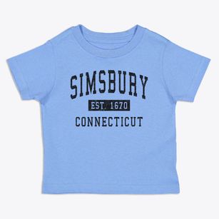 Simsbury Connecticut Classic Established Toddler T-Shirt