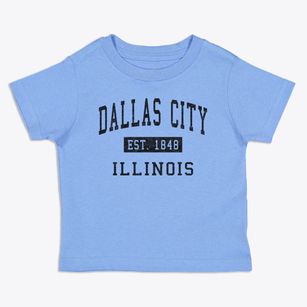 Dallas City Illinois Classic Established Toddler T-Shirt