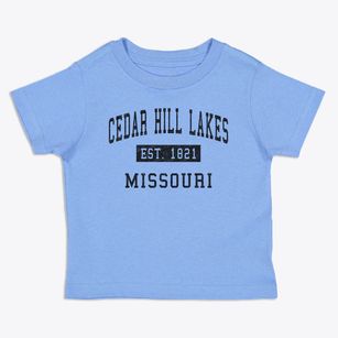 Cedar Hill Lakes Missouri Classic Established Toddler T-Shirt