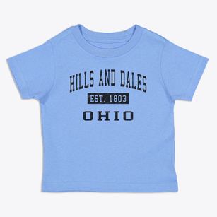Hills And Dales Ohio Classic Established Toddler T-Shirt
