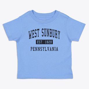 West Sunbury Pennsylvania Classic Established Toddler T-Shirt