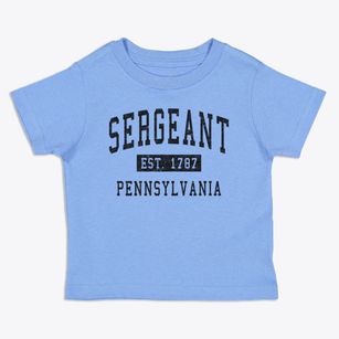 Sergeant Pennsylvania Classic Established Toddler T-Shirt